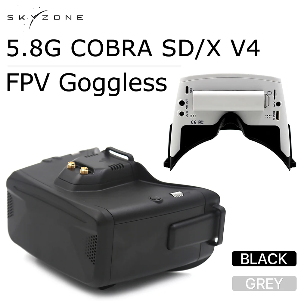 Skyzone 5.8G Cobra SD/X V4 FPV - Skyzone Cobra X V2 Fpv Goggles ulasan dan harga